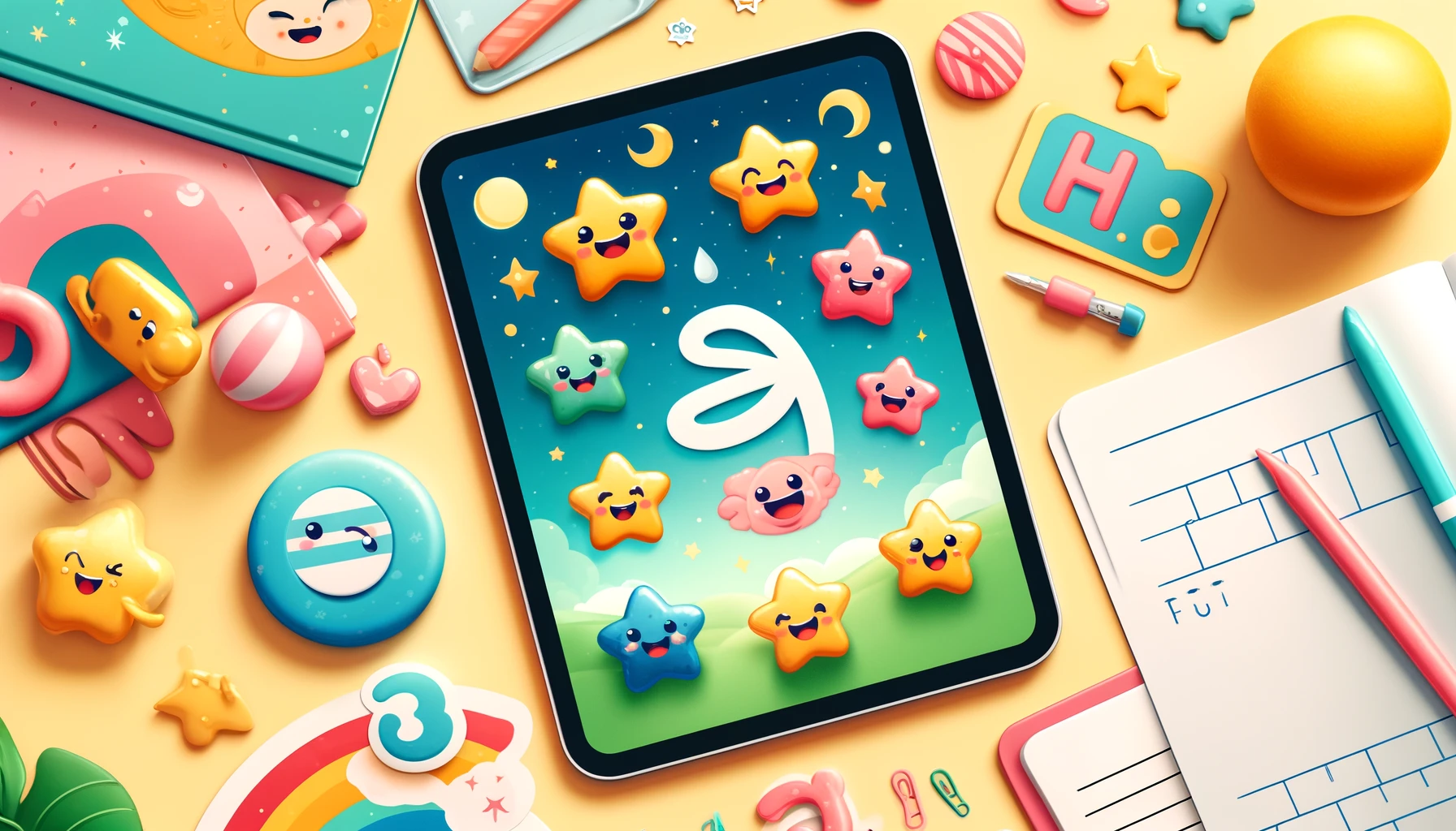 A fun and cute learning the Arabic alphabet for children